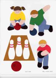 Bowling Cut It Out Scrapbooking Page